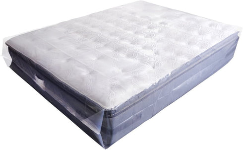 Mattress Bag for Moving & Long-Term Storage - Twin Size - Enhanced Mattress Protection with Extra Thick Tear & Puncture Resistance Polyethylene (Value Pack of 2pcs)