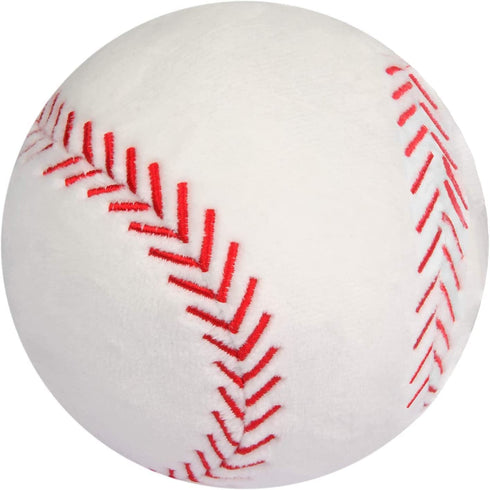 CatchStar Plush Baseball Stuffed Baseball Toy Durable Baseballs Plush Toy Soft Sports Ball Toy Gift for Kids Boy Baby Children Infant Toddler 4"
