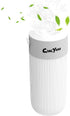 Humidifier Diffuser Small with Nightlight, Mini Portable Cool Mist Humidifier for Car, USB Charging Port, Quiet Humidifier for Baby Bedroom, Auto Shut-off, White