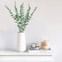 Artificial Eucalyptus Stems 24pcs Fake Eucalyptus Leaves Real Touch Artificial Greenery Bulk 15in for Wedding Home Farmhouse Party Decoration