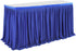 Leegleri 9 ft Navy Blue Polyester Pleated Table Skirt for Rectangle Table,Ruffle Tutu Table Cloth for Baby Shower Wedding,Birthday Party,Gender Reveal,Dessert Cake Tables