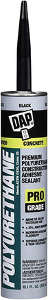 Dap 7079818816 18816 Polyurethane Construction Adhesive and Sealant, 10.1 oz, Black