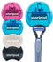 Steripod Men and Women Safety Razor Holder - Clip-On Cover Anti-Rust Blade Razor Protector Travel Size (2 Pk Blue - Black) (4 Pk (black, blue, white, pink))