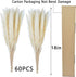 60 Pcs Pampas Grass 18? ,Dried Pompous Grass Pompass Branches for Vase Flower Arrangement Wedding Kitchen Home Decor?White?