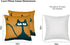 Cotinga Decorative Pillow Covers | 16 inch x 16 inch | Set of 2 | Throw Pillow Cover, Cushion Cover, Pillowcase | Home Decor for Sofa Couch Patio Bed Chair (Cat Pattern | Gamboge Yellow)