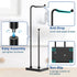 Toilet Paper Holder Stand, Veckle Free Standing Toilet Paper Holder for Bathroom, Weighted Base Toilet Paper Stand Black, Toilet Paper Roll Holder Stand with Reserve