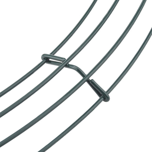Sumind 6 Pieces Wire Wreath Rings Dark Green Wire Wreath Frame for Christmas Decoration (10 Inch)