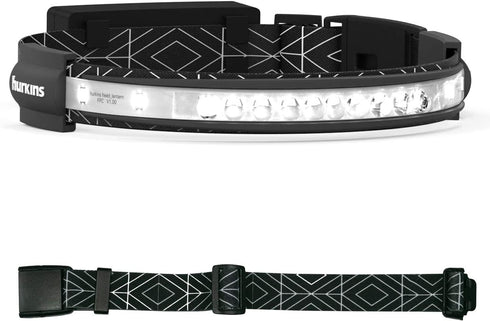 Hurkins Orbit, 180? Wide Angle 1000 Lumens Rechargeable Waterproof LED Headlamp. Great for Camping, Hunting, Runners, Hiking, Outdoors, Fishing,Industrial Purpose.
