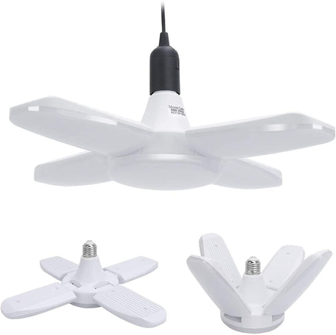 LED Garage Lights,60W Adjustable Trilights LED Garage Ceiling Light,6000Lumens LED Garage Ceiling Light, 6000k Nature Light with High Bright Garage Light for Garage,Warehouse