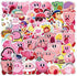 50Pcs Kirby Star Stickers for Laptop Motorcycle Bicycle Skateboard Bottle Luggage Decal Graffiti Skin Sticker…