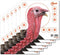 EZ Aim™ Paper Shooting Target Turkey Target by Allen®, 12 inch x 12 inch, 6 Pack, Multicolor, One Size (15322)