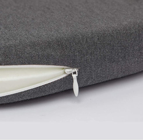 Zituop Stool Cushion Round Comfortable Memory Foam Padded Stool Covers Bar Seat Cushion with Elastic and Non-Slip Band (Dark Grey, 13.8inch)