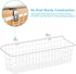 Wall Basket, Cambond Metal Wall Mounted Wire Baskets for Storage, Durable Hanging Wire Wall Basket Pantry Organizer for Kitchen, Home, Office, Bathroom, Garage, Mount Hooks Included 4 Pack (White)