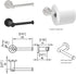 2-Pack Toilet Paper Holder for Mega Roll, Durable Stainless Steel Construction, Rust-Proof, Matte Black