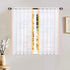 Gold Sheer Curtains for Kitchen 63 Inch Length Pair Set Rod Pocket Light Filtering Semi Transparent Window Drapes Gold Yellow Curtains for Bedroom Living Room Home Office Farmhouse Rustic 52x63 Long