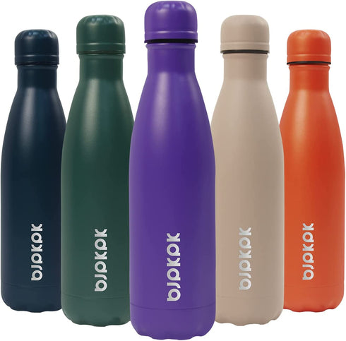 BJPKPK Insulated Water Bottles -17oz/25oz, Stainless Steel Water bottles,Sports water bottles Keep cold for 24 Hours and hot for 12 Hours,school water bottle, BPA Free Kids water bottles