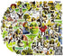 Cute Cartoon Shrek Stickers for Kids Water Bottle, 50pcs Waterproof Vinyl Decal for Teen Girl Laptop Skateboard, Phone, Travel Case, Computer, Guitar, Bike, Notebook (Shrek)