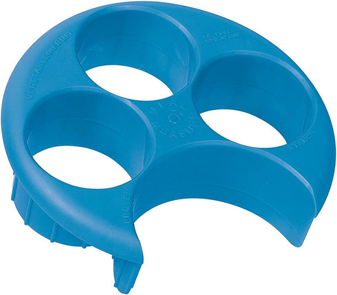 Meal Measure Portion Control Plates | Container for Weight Loss or Diet Tools | Blue | Apothecary Products