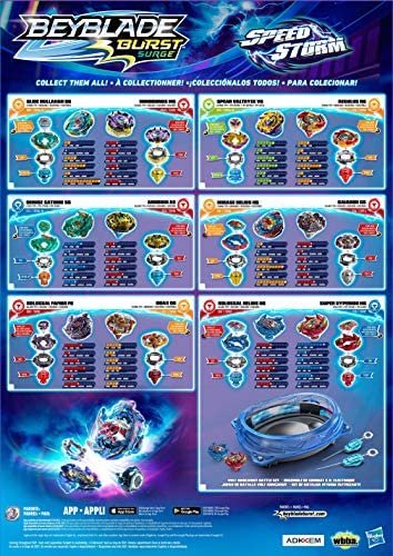 BEYBLADE Burst Surge Speedstorm Mirage Helios H6 and Gaianon G6 Spinning Top Dual Pack -- 2 Battling Game Top Toy for Kids Ages 8 and Up