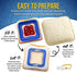 Sandwich Cutter, Sealer and Decruster for Kids - Remove Bread Crust, Make DIY Pocket Sandwiches - Non Toxic, BPA Free, Food Grade Mold - Durable, Portable, Easy to Use (Square)
