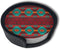 Southwest Southwestern Navajo Abstract Aztec Leather Coasters Cup Mats For Drinks With Holder,Set Of 6