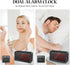 Digital Alarm Clock, LED Electronic Clocks with White&Red Colors Switching Alarm Clock for Heavy Sleepers Adults with 30-100dB Adjustable Volume and 0-100% Brightness ,USB Charger