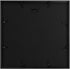 Golden State Art, 12x12 Aluminum Photo Frame - Ivory Mat for 8x8 Picture - Swivel Tabs - Sawtooth Hangers - Landscape/Portrait - Wall Mounting - Real Glass (Black)