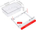 Fridge Drawer Organizer with Handle, Pull-out Refrigerator Storage Organizer Bins, Fridge Shelf Holder Storage Box
