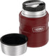 THERMOS Stainless King Vacuum-Insulated Food Jar with Spoon, 16 Ounce, Rustic Red