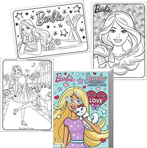 Lazy Days Barbie Live Life with Love Coloring and Activity Book - 96 Pages