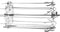 ZSooner BBQ Steel Metal Roaster Rotisserie Skewers Needle Cage Oven Kebab Maker Grill