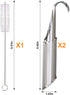 Juome Tea Infuser, 2 Pcs Stainless Steel Tea Diffuser Tea Strainers for Loose Tea, Tea Steeper for Rose, Spices, Coffee, Long-Handle Tea Filter