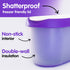 SUMO Ice Cream Containers for Homemade Ice Cream - 2.5 Quart Jumbo Size, Reusable Storage Tubs with Lids (1 Container, Purple)