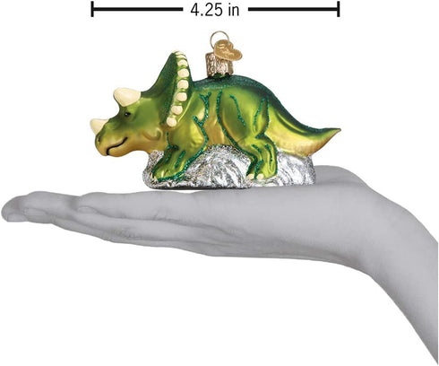 Old World Christmas Triceratops Glass Blown Ornaments for Christmas Tree