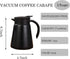 27oz Stainless Steel Thermal Coffee Carafe Thermos with Handle, Double Walled Vacuum Insulated Pot for Hot Water, Tea, Coffee, 12 Hour Heat Retention, 800ml (Black)