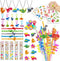 56 PCS Dinosaur Party Favors,Dinosaur Party Goodie Bag Fillers,Prizes Gift Carnivals for Kids Birthday