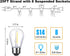 WOOLZ 25FT Led Outdoor Patio Lights with 8+1(Spare) 1W Dimmable Shatterproof S14 Bulbs, Waterproof Outdoor String Lights for for Party, Patio, Garden, Porch and Wedding.