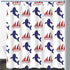 Gdmoon Sea Animals Whale Shower Curtain Navy Whale Nautical Ocean Theme Cartoon Home Decor Polyester Fabric Waterproof Durable Bathroom Curtain with 12 Hooks 72x72In YLWHGD1086