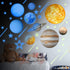 Glow in The Dark Stickers, Solar System Glow in The Dark Stars for Ceiling, Bright Planet Nursery Wall Sticker for Kid™s Room Decoration, Shining Galaxy Birthday Party Wall Decor (Blue)