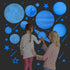 Glow in The Dark Stickers, Solar System Glow in The Dark Stars for Ceiling, Bright Planet Nursery Wall Sticker for Kid™s Room Decoration, Shining Galaxy Birthday Party Wall Decor (Blue)