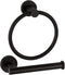 GAPPO Bathroom Hardware Accessories Set Matte Black 2 Piece SUS 304 Stainless Steel Wall Mounted Hand Towel Ring Toilet Paper Holder