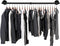 ERYTLLY 2 Bases Wall Mount Clothes Rack Industrial Pipe Clothes Rack On Wall Hanging Rod Laundry Room Hanging Rod Detachable Wall Mounted Iron Garment Bar for Bathroom, Room, Living Room, office Use