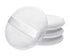 Shapenty 4PCS Soft Large Round Loose Powder Puff Pad Washable Velour Smooth Bath Body Powder Puff With Ribbon Band Handle for Women Men Face Neck Makeup (4Inch, White)