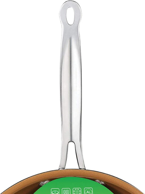 Brentwood BFP-320C 8-inch Non-Stick Induction Copper Frying Pan