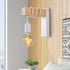 VANSINTEK LED Wall Sconce, E26 Wall Lamp for Bedroom Bedside Reading Sconces Industrial Wall Mounted Lighting Modern Wood White with On/Off Switch Decor Wall Lamp with Plug in Cord(Bulb Excluded)