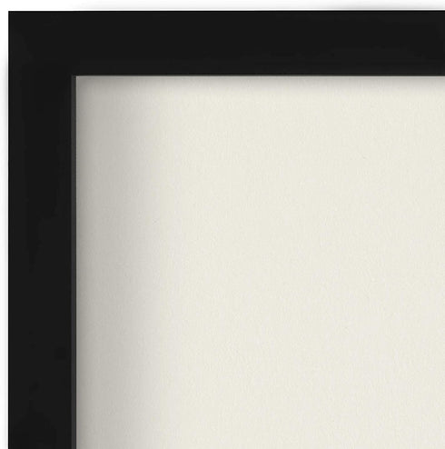 Americanflat 8x8 Shadow Box Frame in Black with Soft Linen Back-Composite Wood with Shatter Resistant Glass for Wall and Tabletop