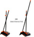 Broom and Dustpan/Dustpan with Broom Combo with 52" Long Handle for Home Kitchen Room Office Lobby Floor Use Upright Stand Up Broom and Dustpan Set for Home
