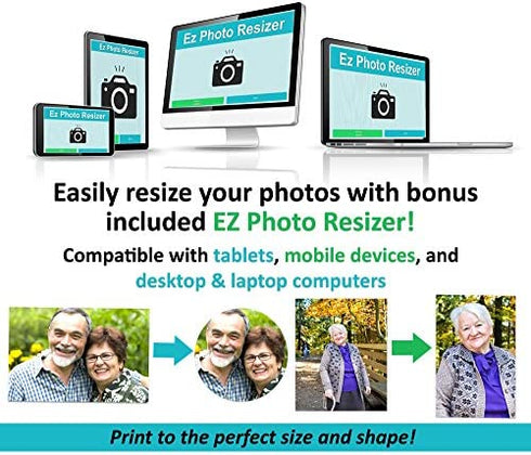 Bridal Wedding Bouquet Photo Charm Silver Rhinestone Photo Charm Pack of 2 with Resizing Software