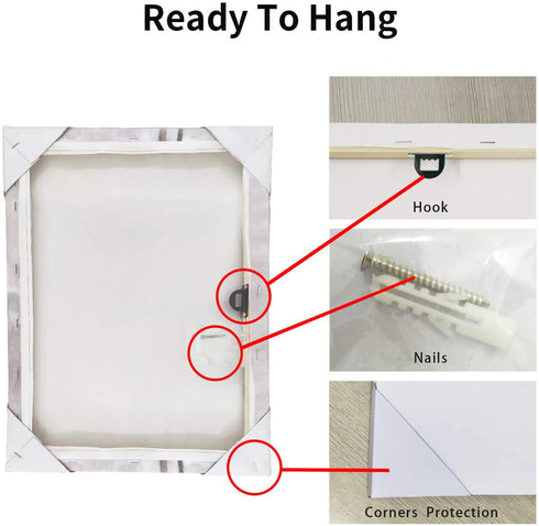 Hardy Gallery Rustic Windmill Picture Wall Art: Plains Landscape Artwork Farmhouse Painting Print on Canvas for Living Room (16'' x 12'' x 1 Panel)