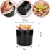Artificial Succulent Plants Small Fake Plant in Black Pots, Cute and Realistic for Bathroom Decor, Desk Office and Home Decoration Indoor, Pack of 3